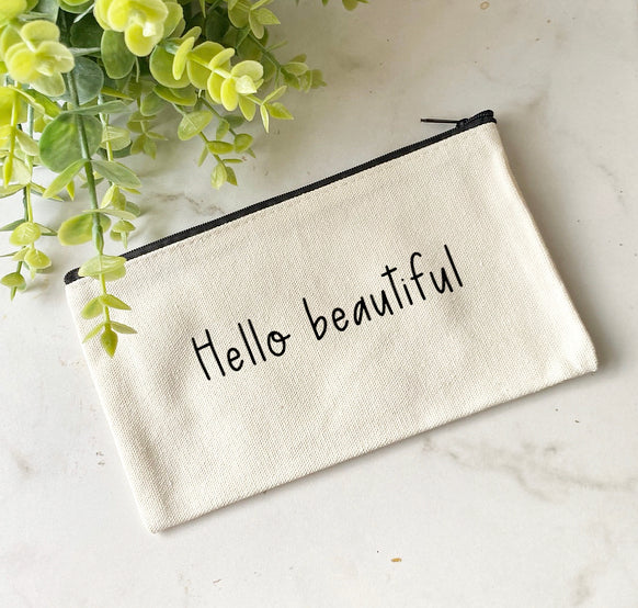 Personalized makeup pouch