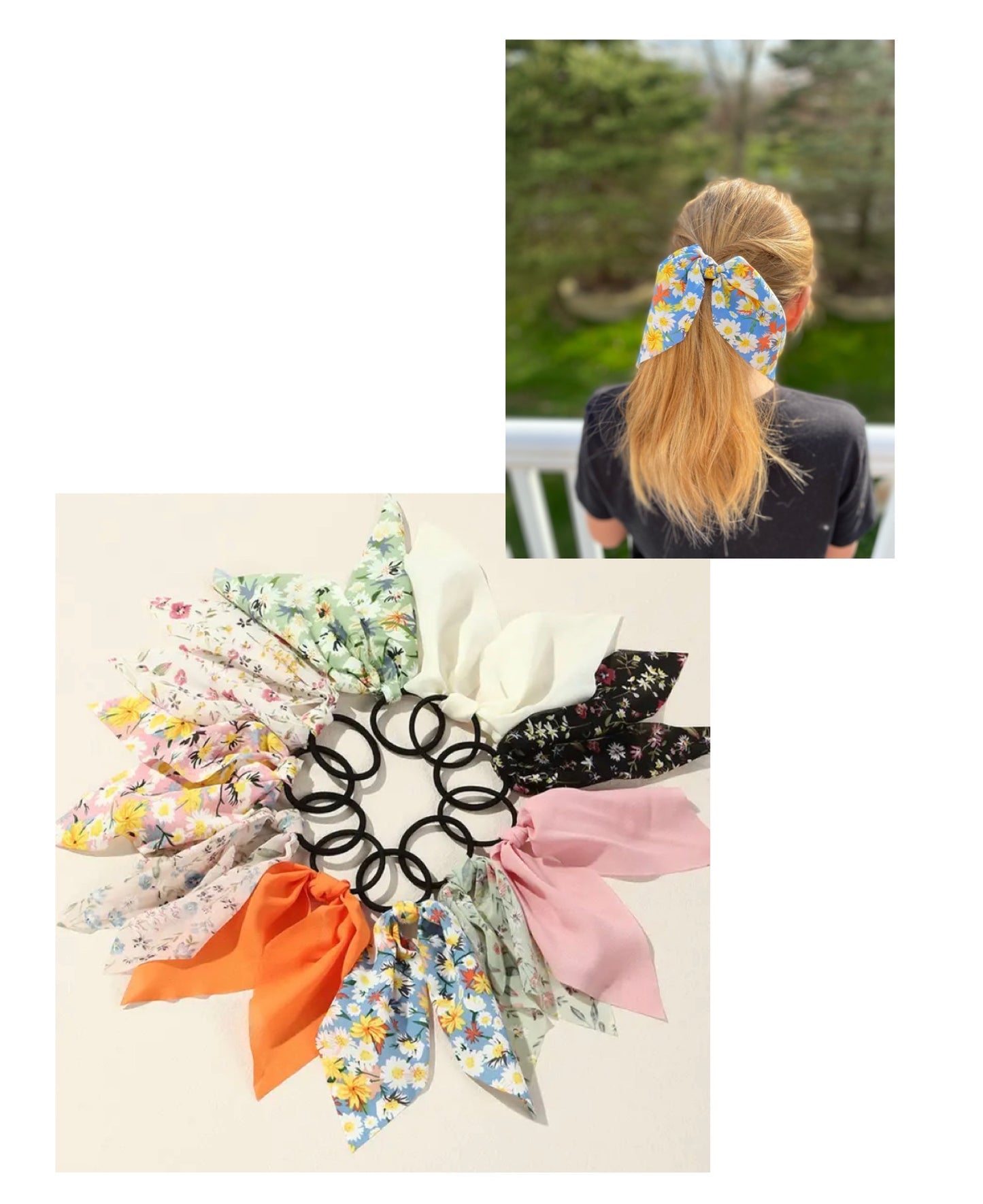 Chiffon hair ties