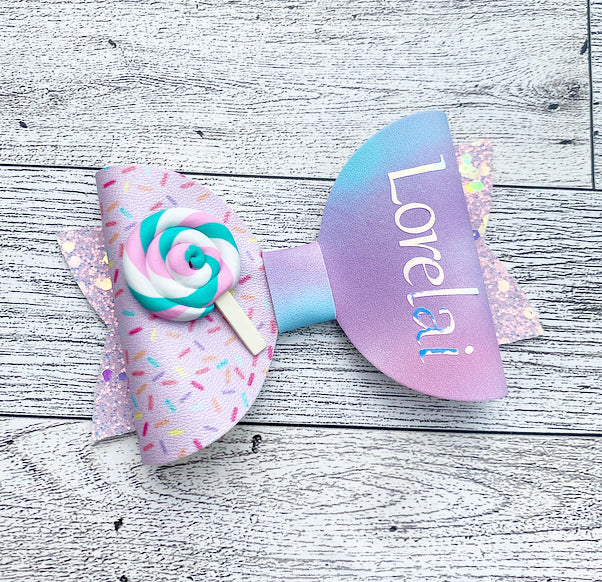 Lolli pop birthday bow
