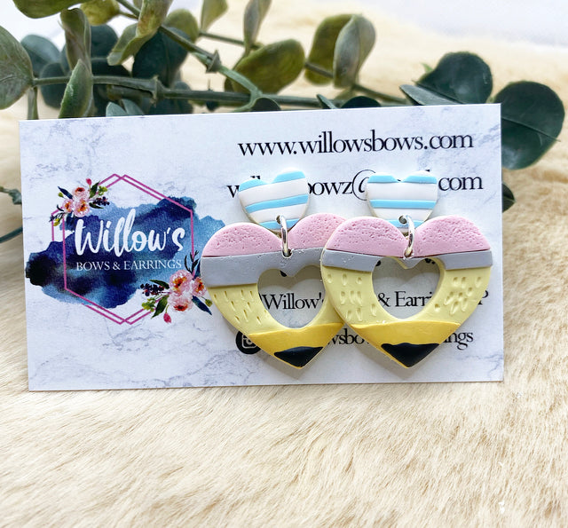 Pencil hearts