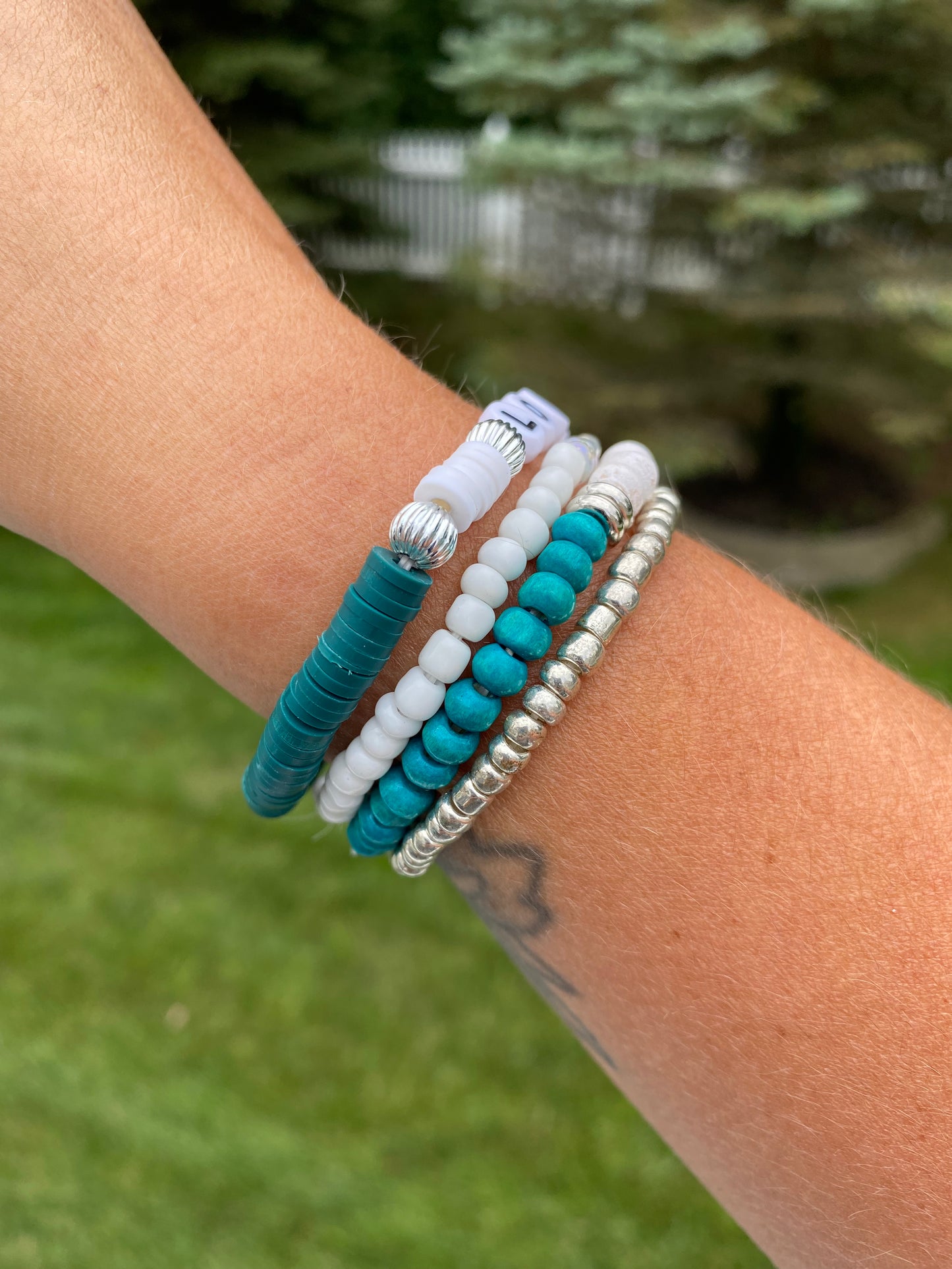 Love bead stack, (you can change the wording)