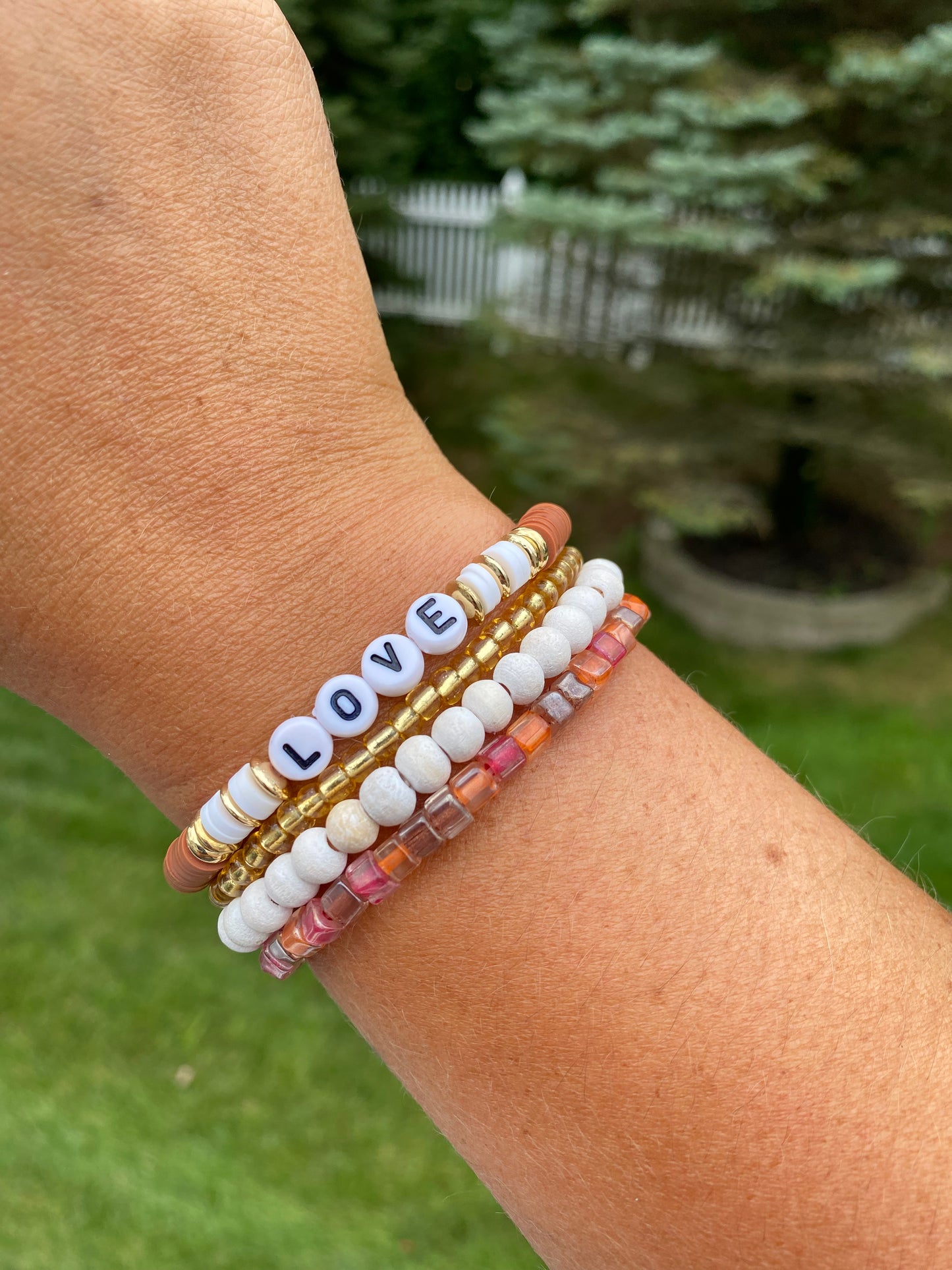 Love bead stack, (you can change the wording)
