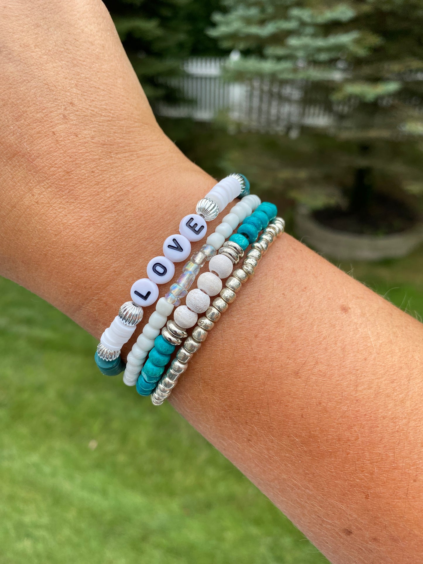 Love bead stack, (you can change the wording)