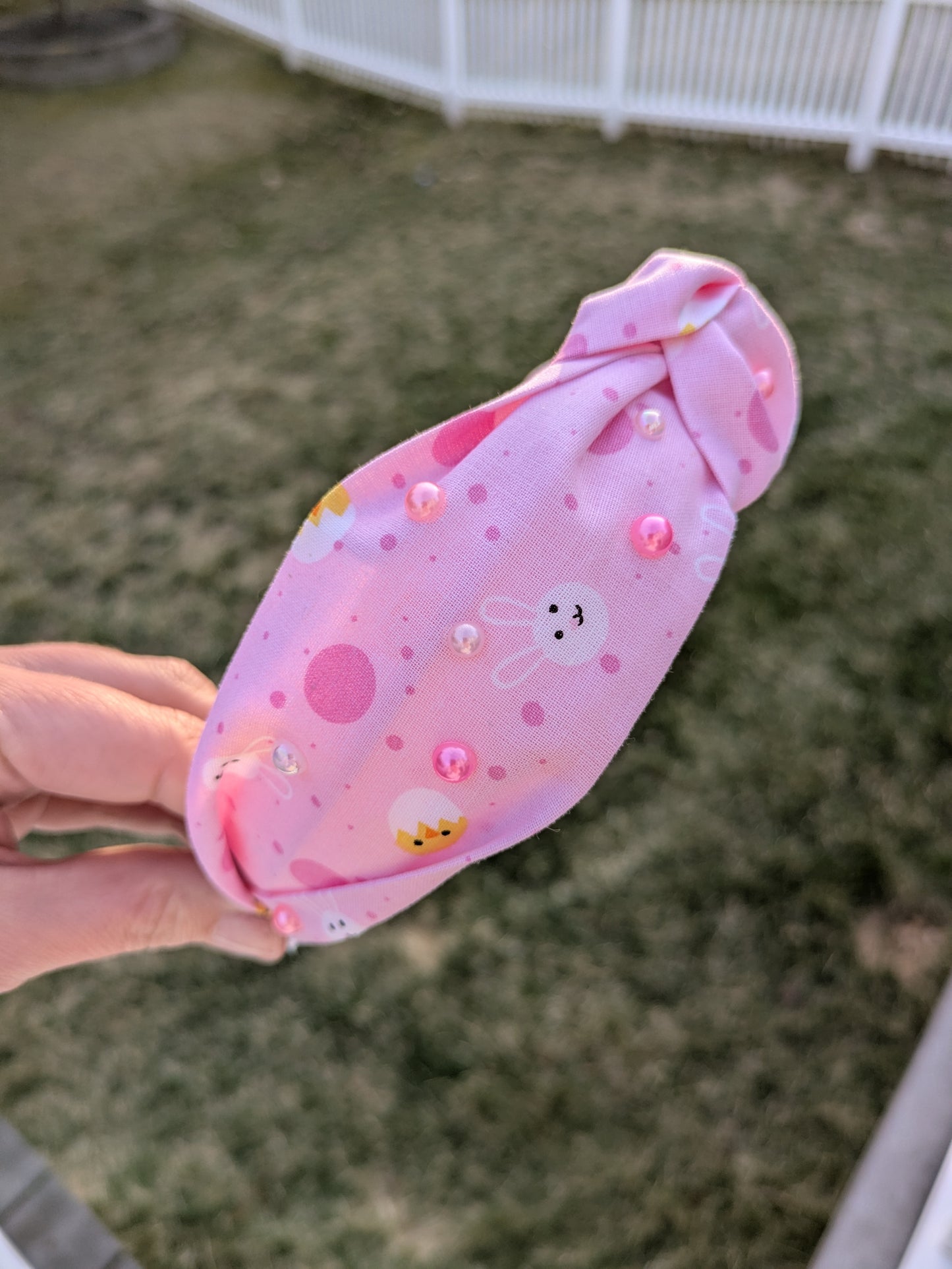 Easter Bunny, knotted headband