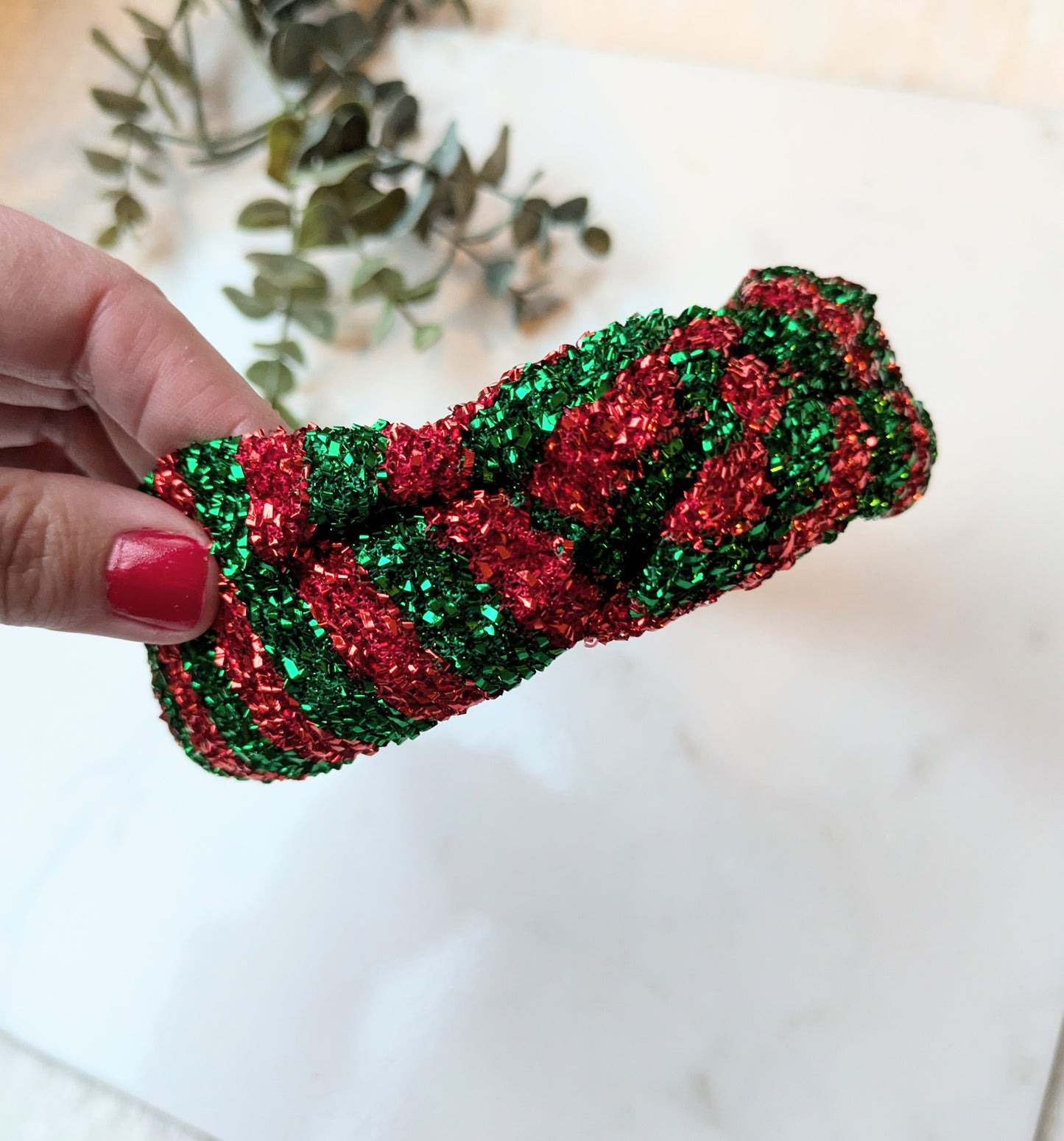 Tinsel headband
