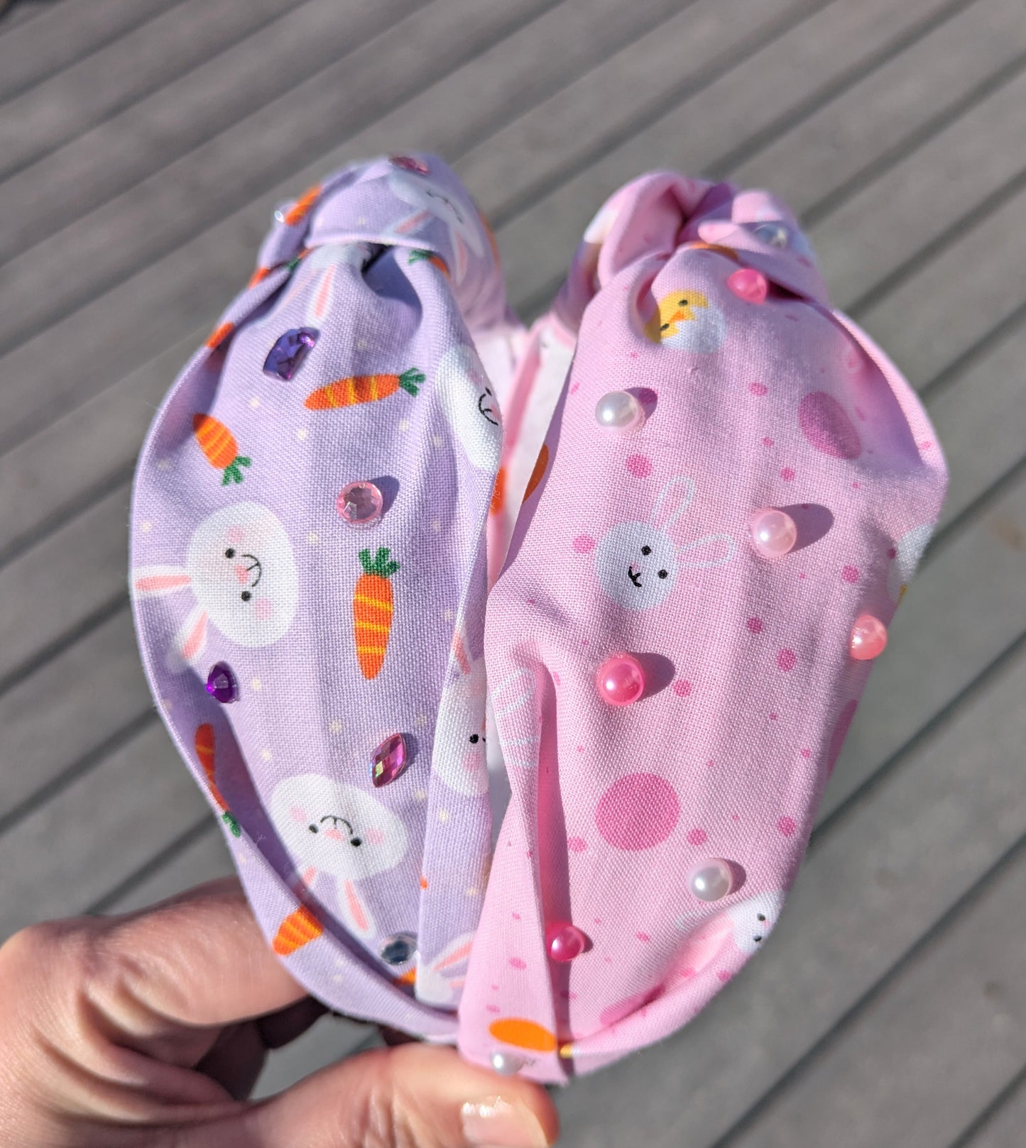 Easter Bunny, knotted headband