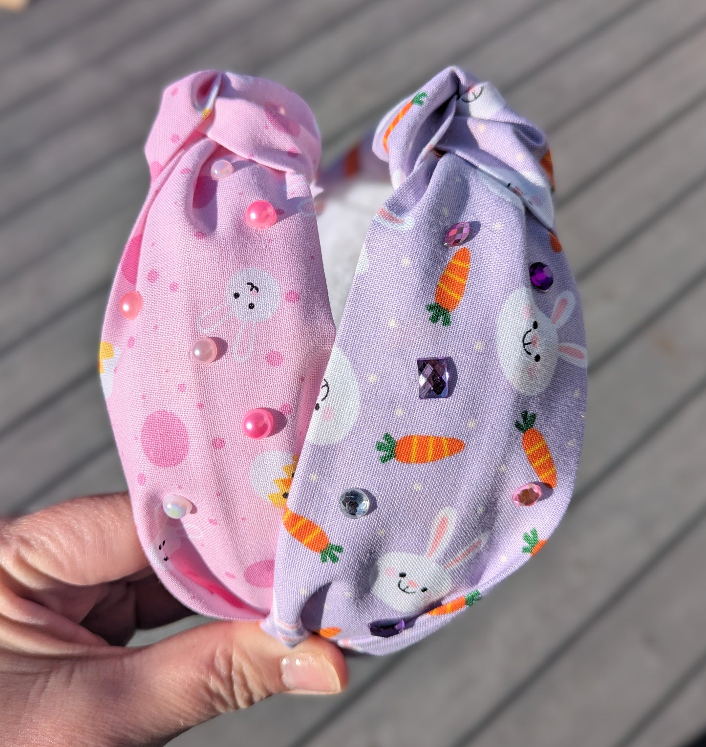 Easter Bunny, knotted headband