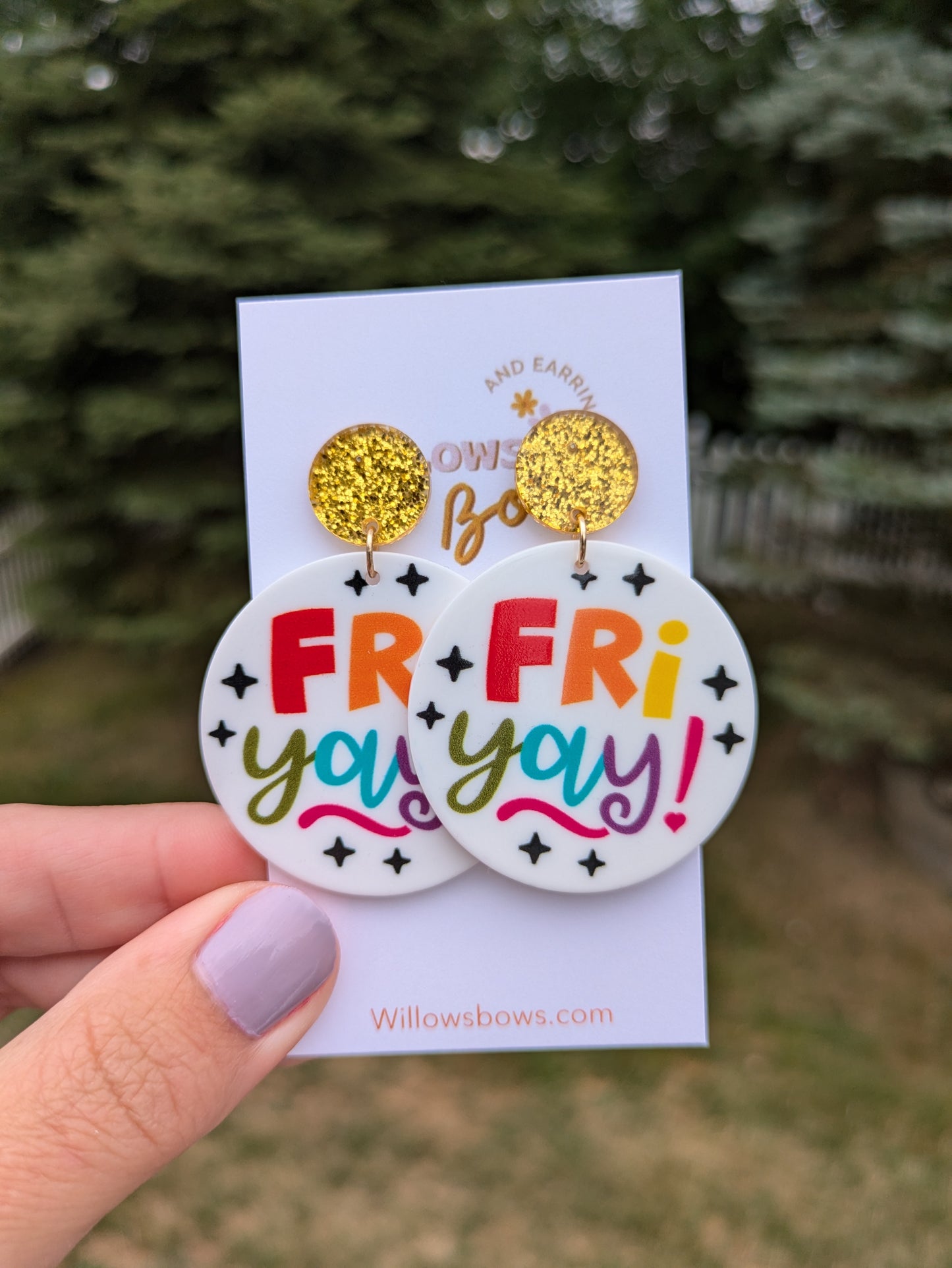 FRi yay (acrylic) earrings