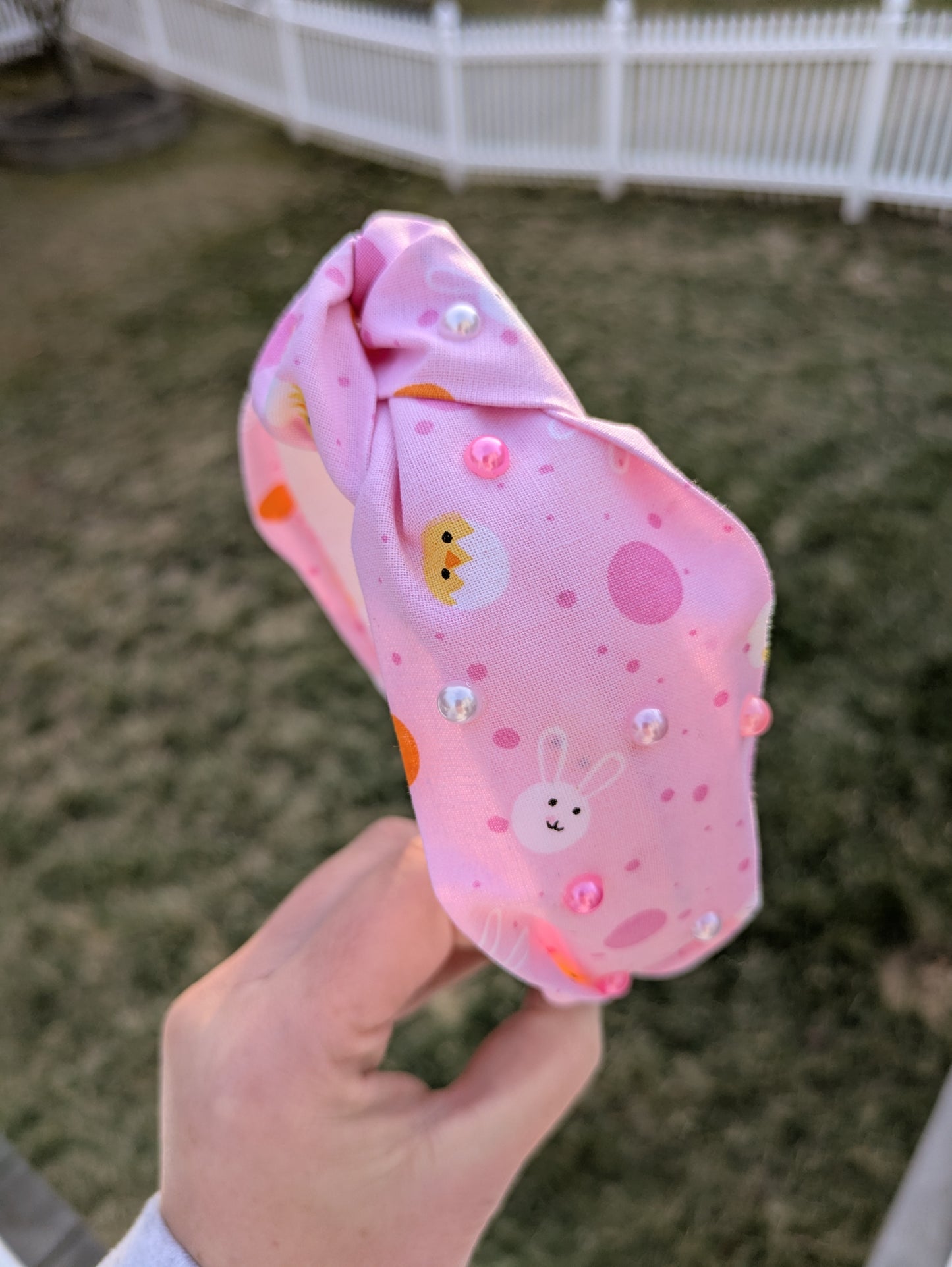 Easter Bunny, knotted headband