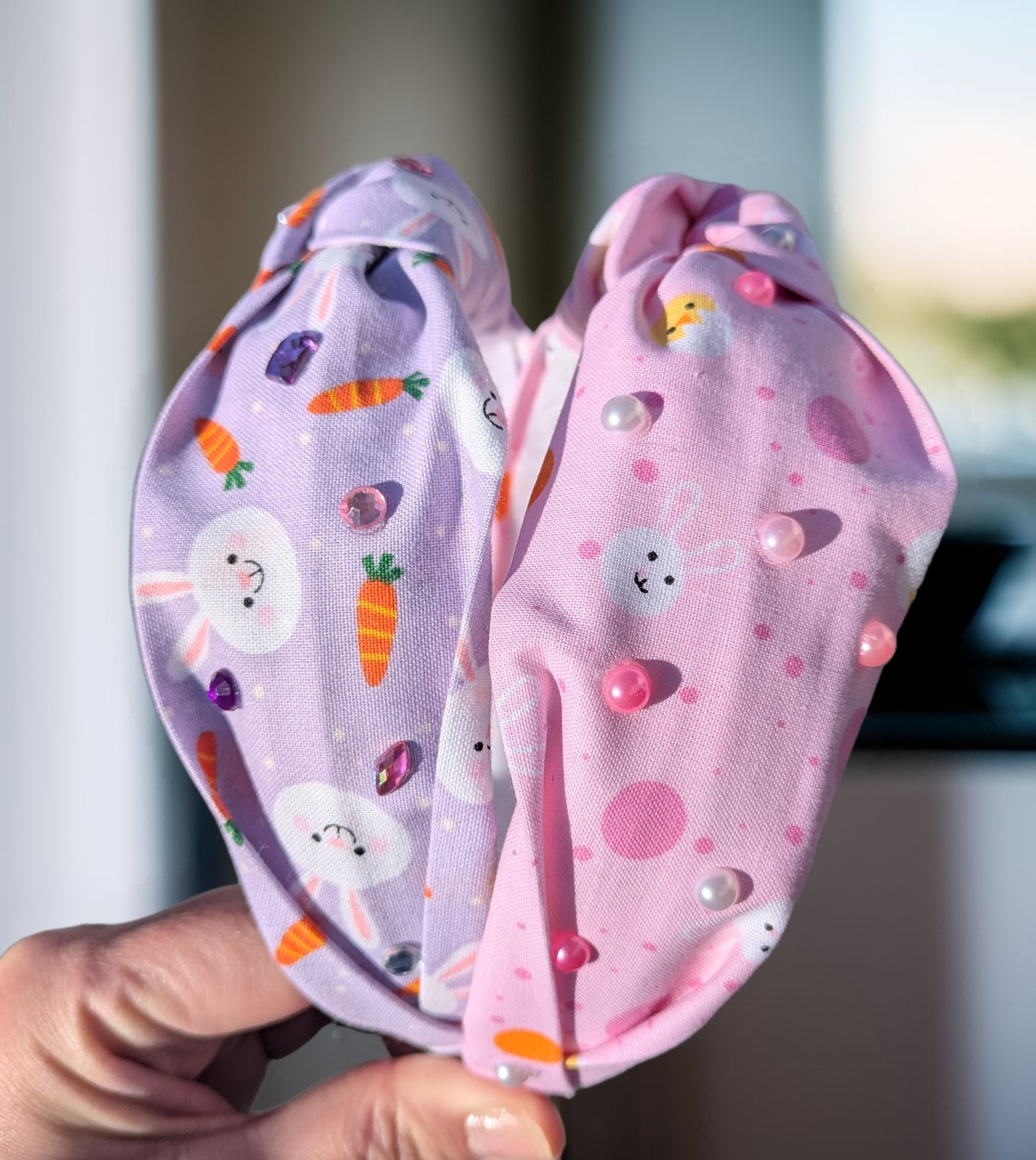 Easter Bunny, knotted headband