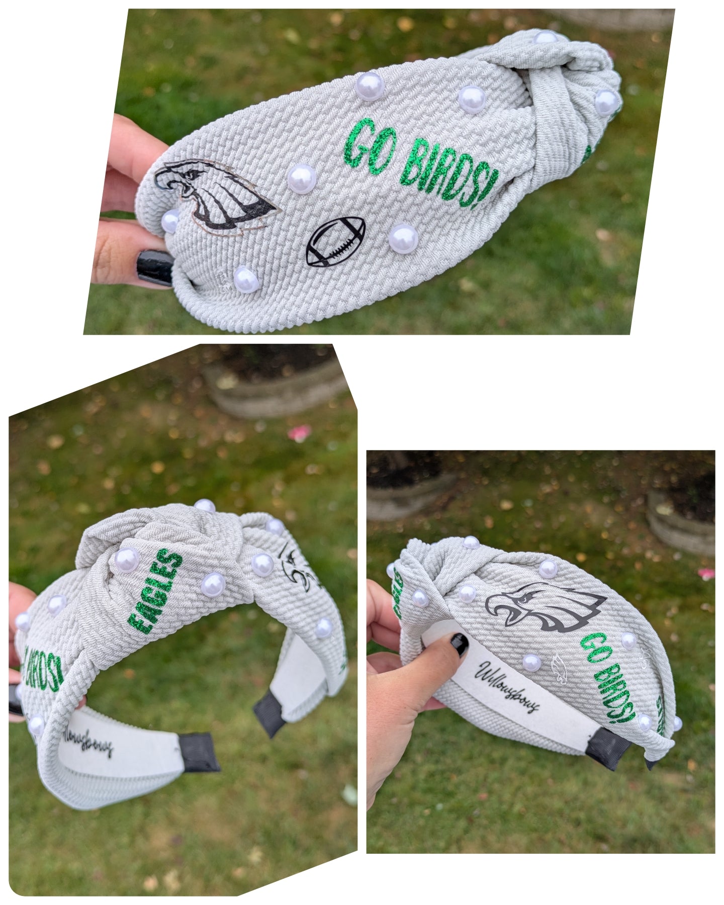 Go birds headbands (grey)