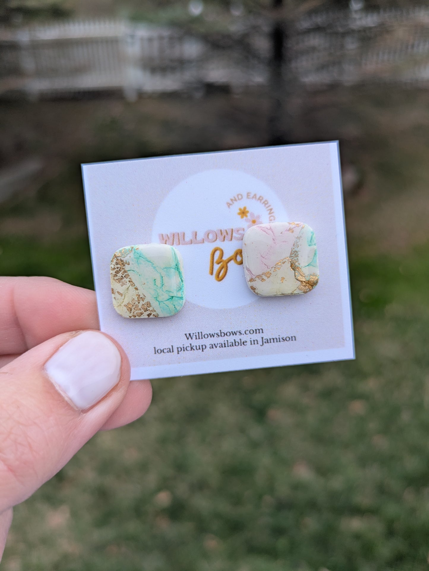 Easter, clay earrings