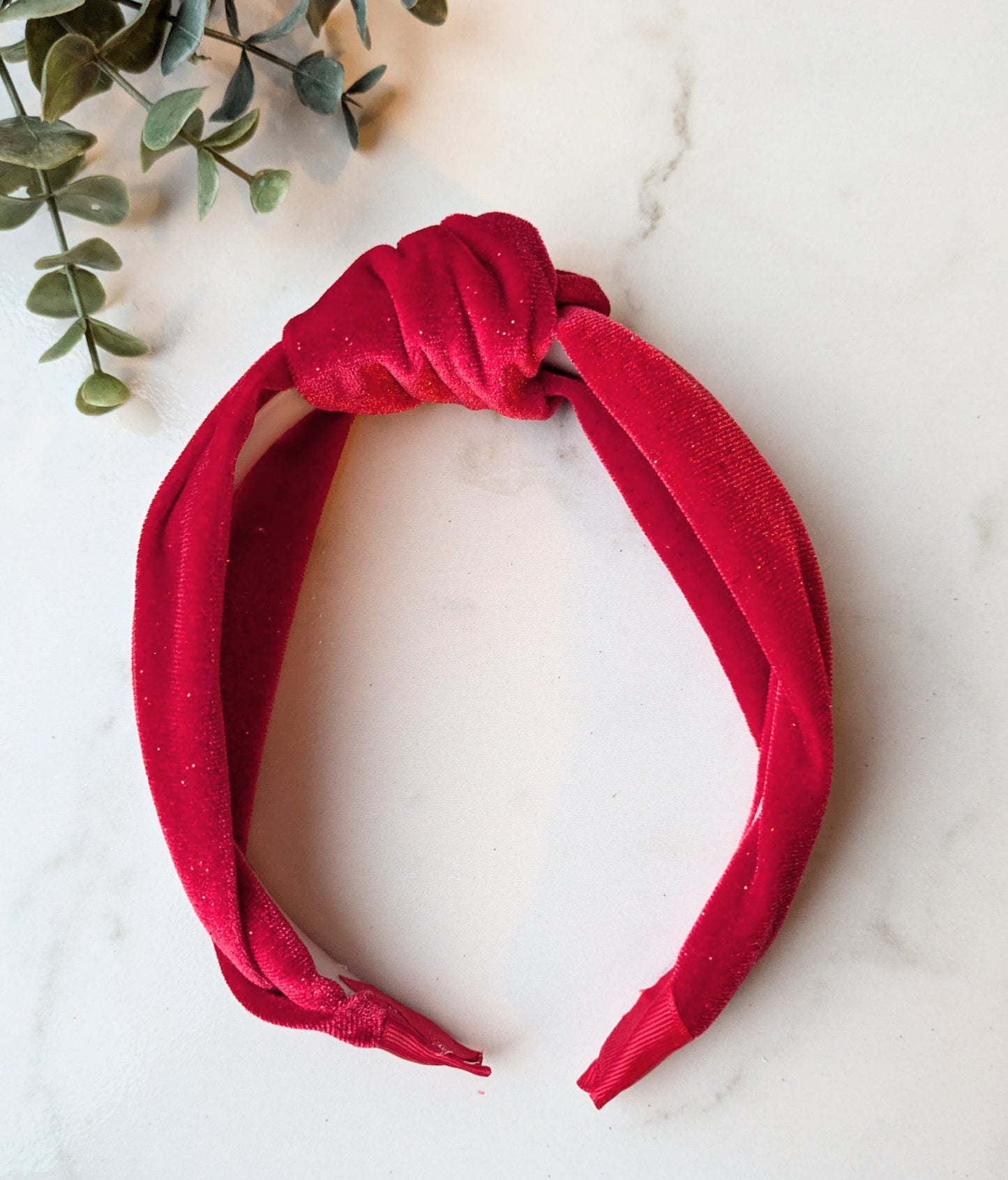 Red sparkly headband