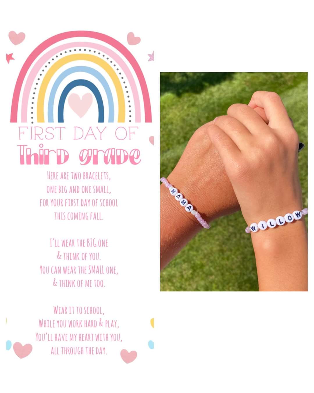 Back to school bracelet sets