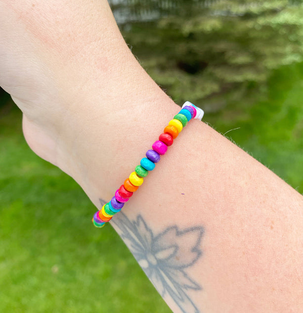 Love is love, beaded bracelet