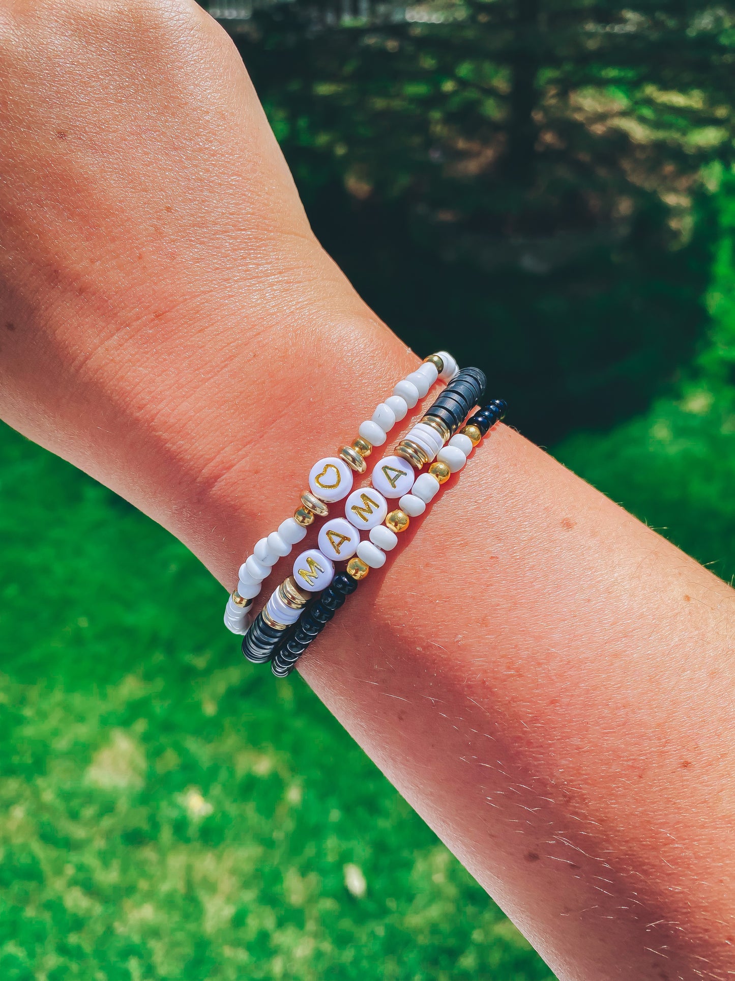 Mama, beaded bracelet