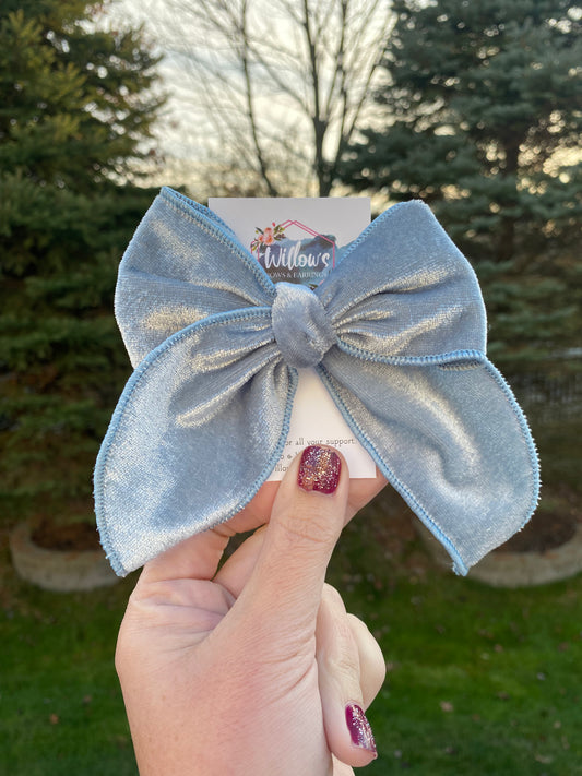 Light blue velvet