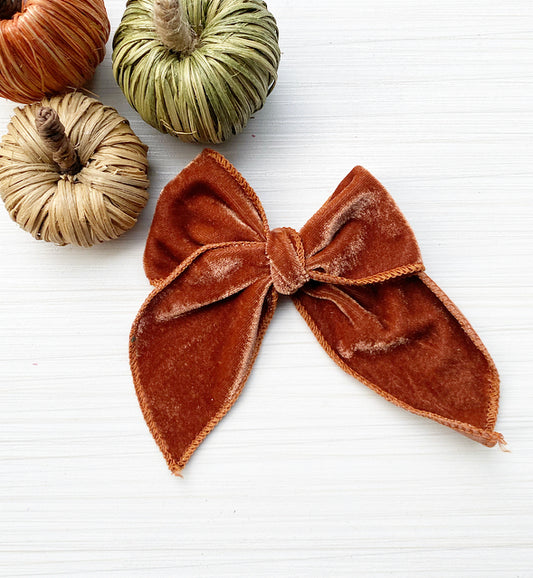 Pumpkin suede ribbon