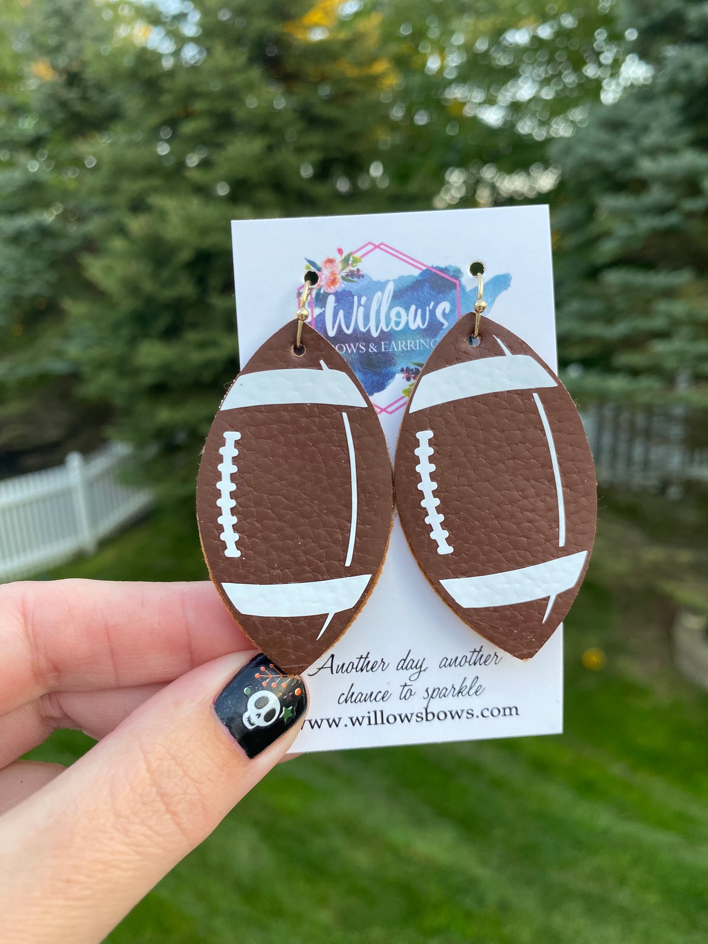 Football earrings