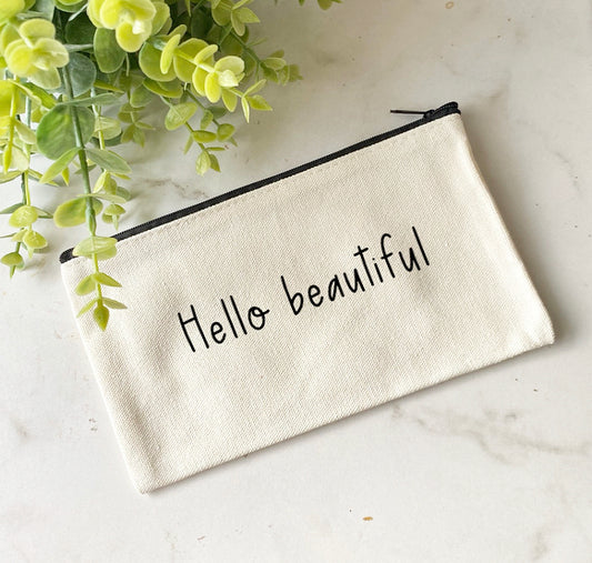 Personalized makeup pouch