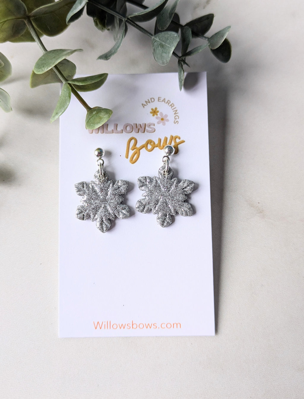 Glitter snowflakes