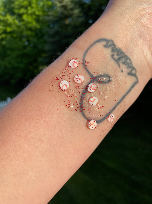 Baseball glitter