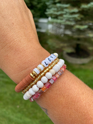Love bead stack, (you can change the wording)