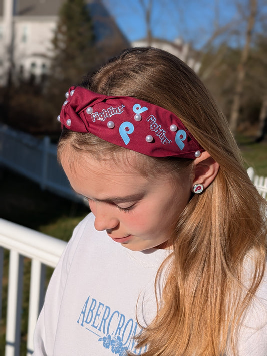 Maroon baseball headbands
