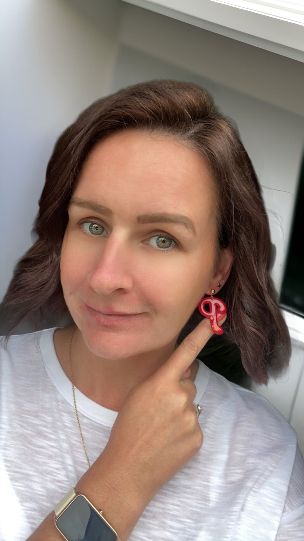 Baseball earrings