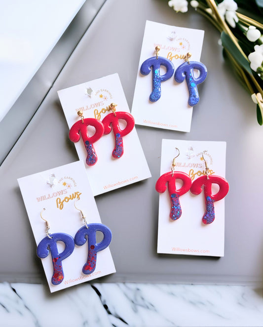 Baseball earrings