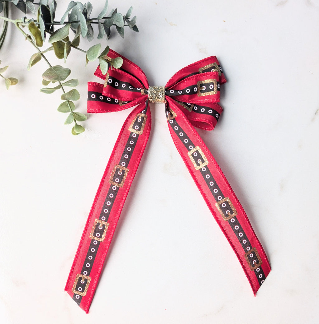 Santa belt ribbon