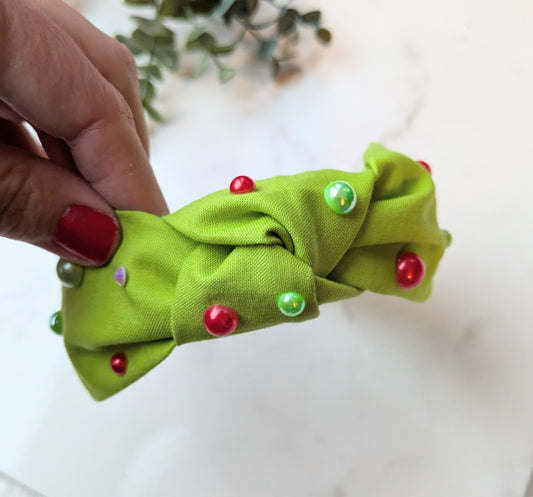 Green pearl headband