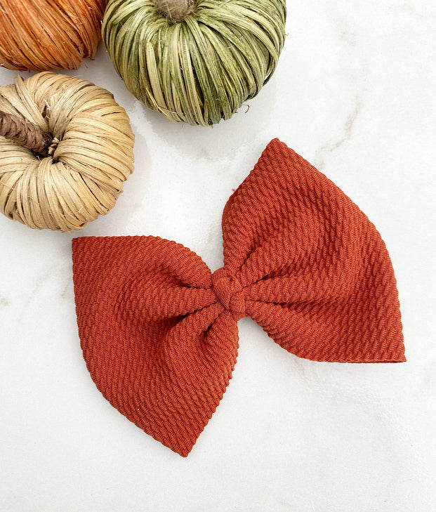 Pumpkin oversized bow