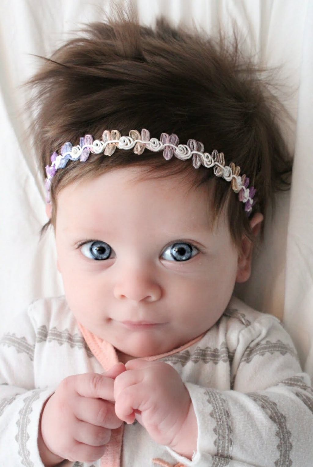 Rainbow flower headband