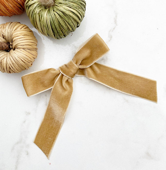 Thin velvet ribbons