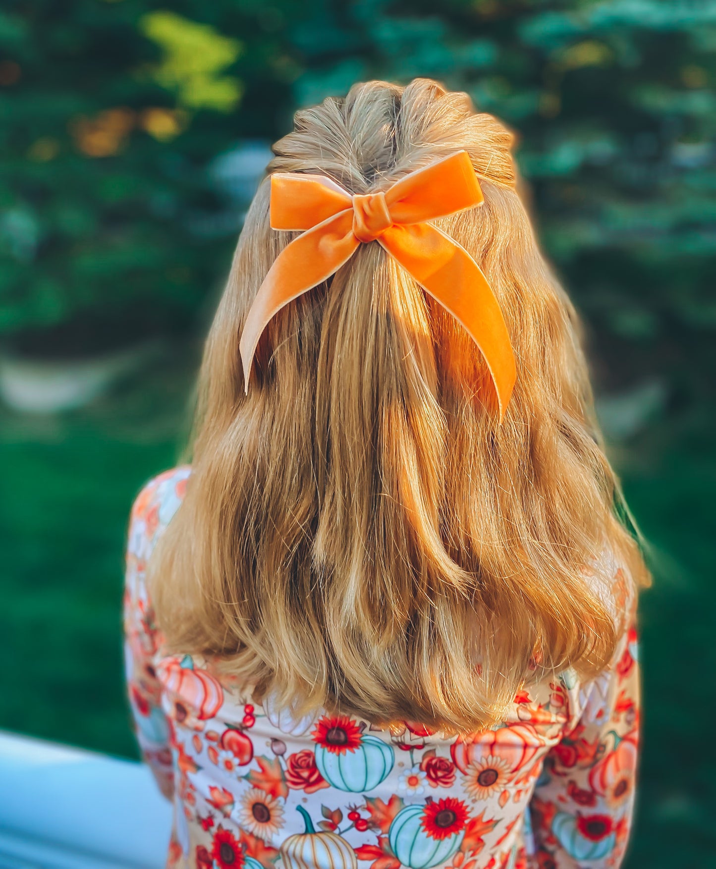 Thin velvet ribbons