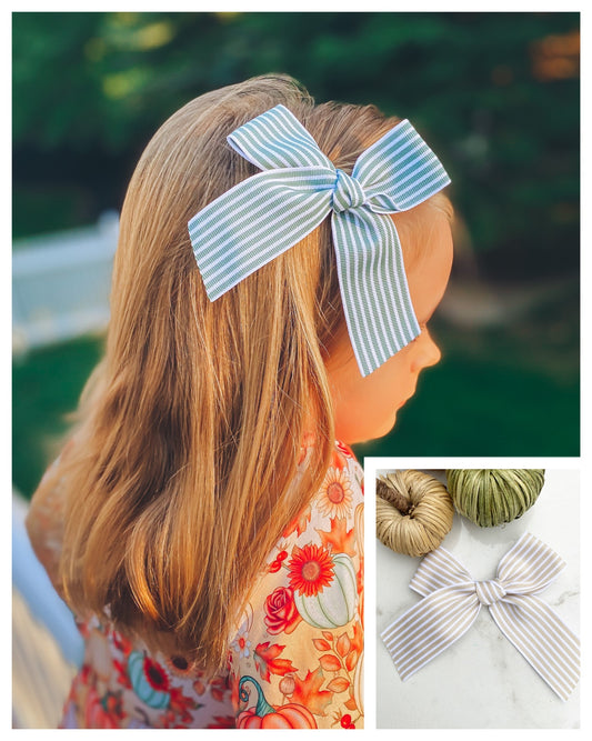 Pinstriped ribbons